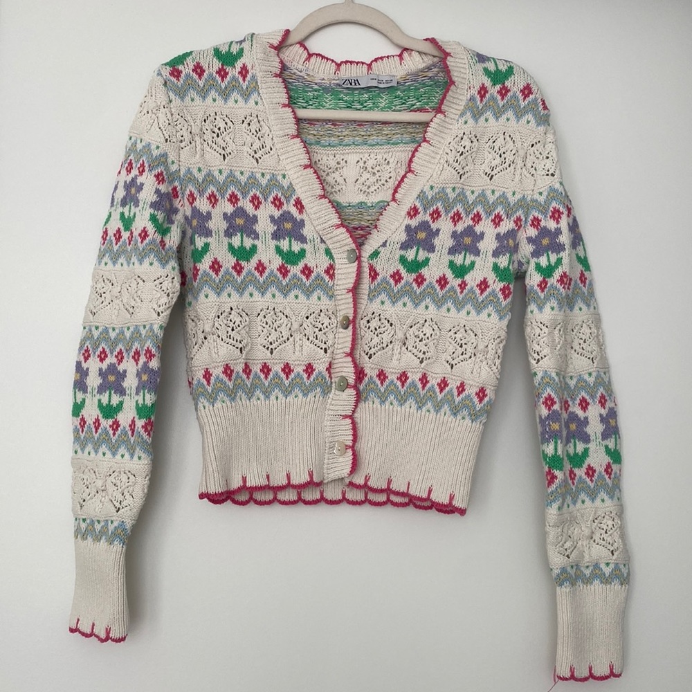 Zara Colorful Cardigan